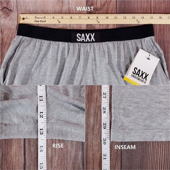 NWT Saxx Underwear Co Mens Size Medium Sleepwalker Pants Gray sweatpants SXLW30 - Picture 12 of 12